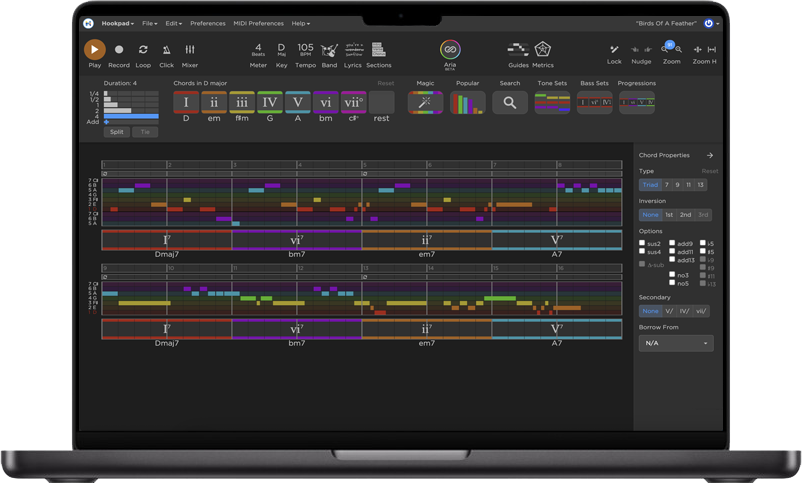 Hookpad screenshot on laptop